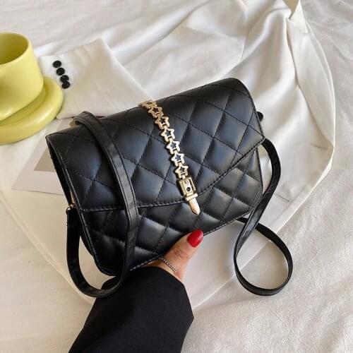 Simple Luxury Solid Color Crossbody Bag Ladies PU Leather Shoulder Bag for Women Design Fashion Handbag and Purses