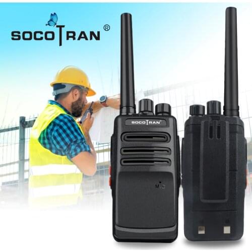 SOCOTRAN SC-308 2pieces/Lot ham Walkie Talkie UHF 400-470MHZ 3W Telsiz Busy Lock Radio Communicador Amador Scrambler 16CH