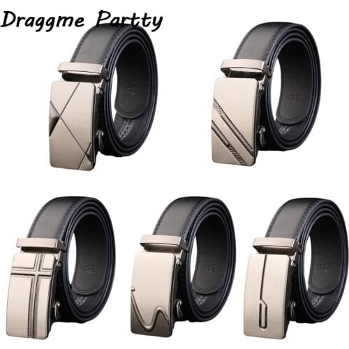 Simple Belt Mens High-quality Luxury Mens Belt Pu Belt Mens Metal Automatic Buckle Mens Belt Jeans Daily Collocation Items