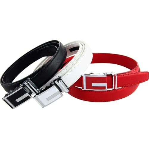 New Fashion Women Belts Female Genuine Leather Automatic Belts Best Selling Waist belts Girls Students Belts 125cm 130cm Length