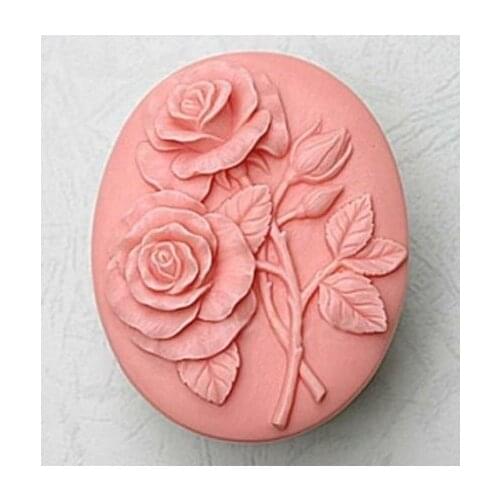 Rose 50328 Craft Art Silicone Soap mold Craft Molds DIY Handmade soap molds