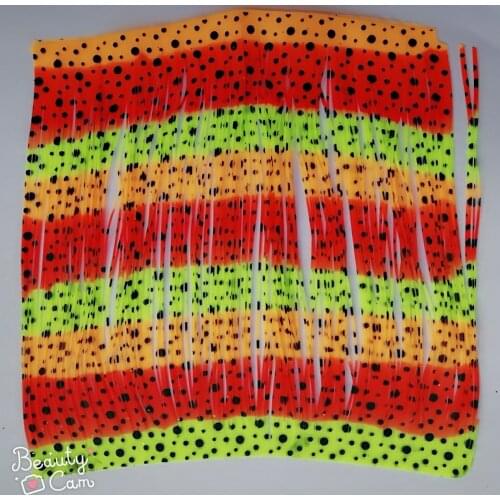 Fishing Lure Silicone Skirt Layers,Silicone Skirt Material for Tackle Craft, DIY Spinner, Rubber Jigs, Buzzbait---136