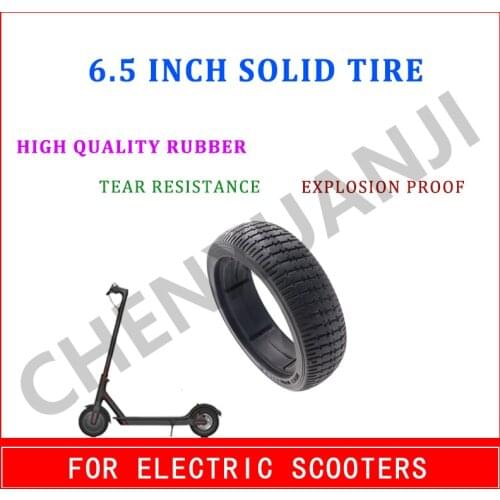 6.5X47 6.5 Inch Solid Tire For Electric Scooter Wheels Balance Car Scooter Accessories 6.5X47 6K Non Inflation Tire 6.5*47