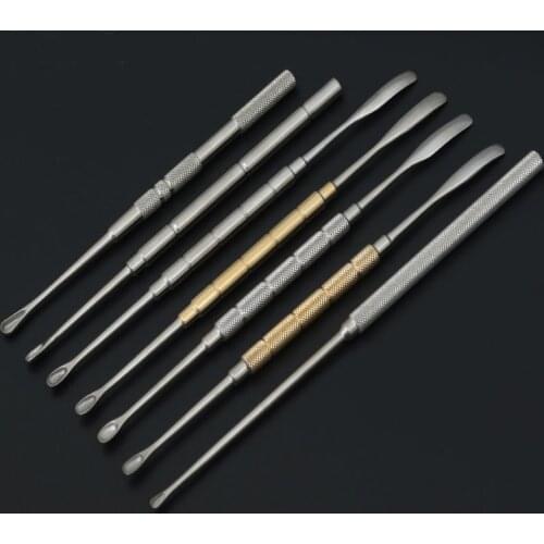 Nasal spatula, nose plastic surgery instruments and tools, axillary odor curette, nasal bone curette, chicken heart double-head