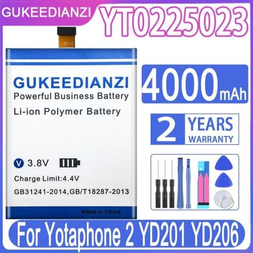 GUKEEDIANZI Replacement Battery YT0225023 4000mAh For Yotaphone 2 YD201 YD206 Yotaphone2