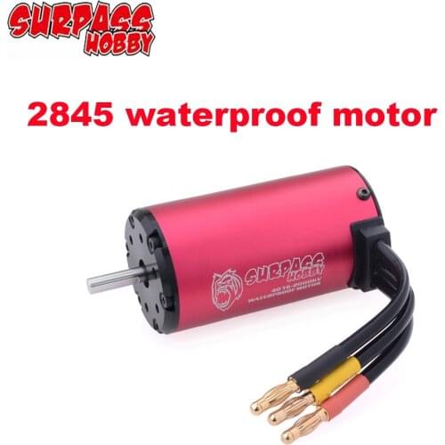 SURPASS HOBBY Waterproof motor KK 2845 3.175mm 2600KV 2800KV 3100KV 3800KV 4370KV 4400KV 5900KV Brushless for HSP 1/12 RC Car