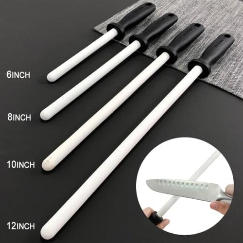 Knife Sharpener Ceramic(zirconia) Rod Knife Sharpener With ABS Handle Sharpening For Chefs Steel Knives Kitchen Assistant musat