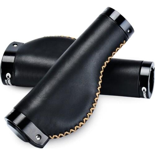 Bicycle Grips Road Bike Grips Round Mountain Bikes with Lock Leather Handles Gloves Riding Accessories Bicycle Handlebar Grips