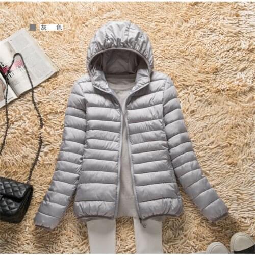 Spring Jacket Women Clothes 2020 Ultra Light Down Cotton Parka Women Streetwear Hooded Parkas Plus Size Chaqueta Mujer MY3086