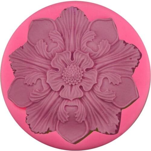 1Pcs Big Flower Soap Mold Craft Art Silicone Soap Mold Handmade Candle Molds Cake Baking Tool