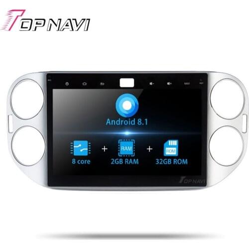 10.1'' Android 8.1 Octa Core Car Auto Multimedia Players For VW Tiguan 2013 Video Stereo Car GPS Navigation with Free Map 2 din