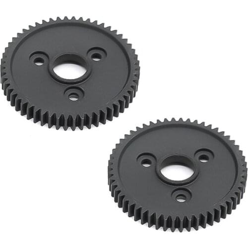 2Pcs Hardened Steel Metal Spur Gear 54T 0.8 32P 3956 for 1/10 Traxxas Slash Stampede VXL Rustler E-Revo T-Maxx Parts