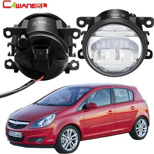 2in1 Fog Light Assembly Daytime Running Lamp H11 Car Front Bumper LED Fog Light DRL 12V For Opel Corsa D Hatchback 2007-2015