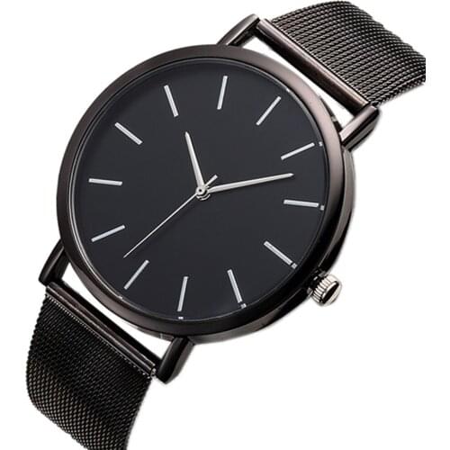 2020 New Fashion Couple Watch Mesh Steel Band Wristwatch Creative Men Watch Rose Gold Women Watches Quartz Clock erkek kol saati