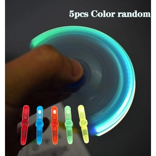 5PCS Glow Rotating Spinning Gaming Pen LED Colourful Luminous Flash Ball Point