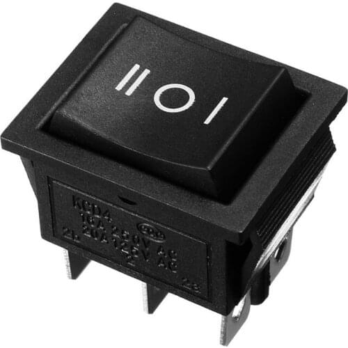 6 Pin 3 Position Boat On-Off-On Momentary Rocker Switch DPDT 16A 250V AC A1