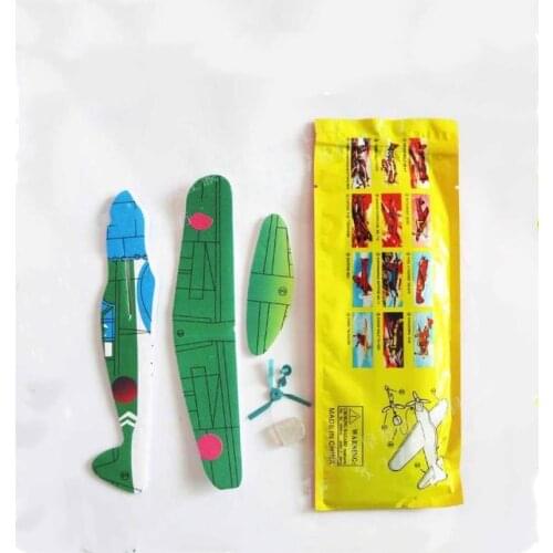 6pcs DIY Hand Throw Aircraft Flying Glider Toy Foam Planes Airplane Craft Party Bag Fillers Kids Outdoor Toys