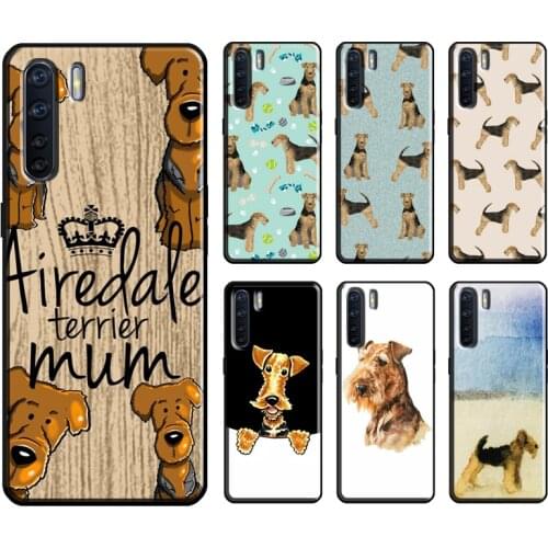 Airedale Terrier Dog For OPPO A53 2020 A31 A5 A9 A1K A3S A5S A15 A52 A72 A83 F5 F7 Find X2 X3 Pro Phone Cover