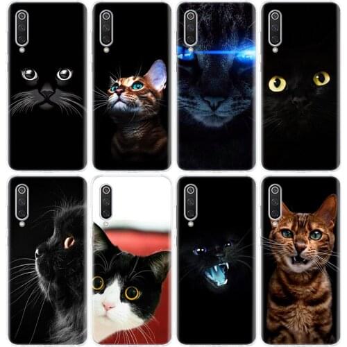 Cat Staring Eyes Phone Case For Xiaomi Redmi Note 9s 8T 8 7 6 6A 8A 5 Pro Mi 9 8 CC9 10 K30 K20 F1 5X 6X Cover Coque Shell
