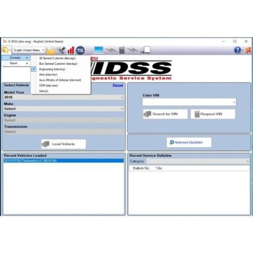 For Isuzu G-IDSS Export 2018+keygen+install video support nexiq - Isuzu Diagnostic Service System