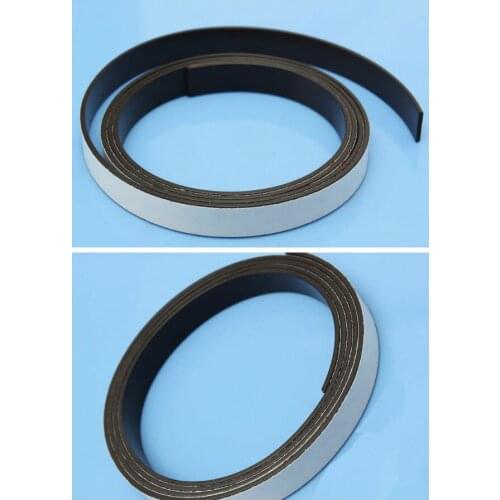 Double Side Self AdhesiveRubber soft magnetic strip 10mm*2mm*1m