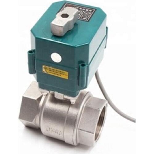 CTF-001 DN15 DN20 DN25 DN40 DN50 electric stainless steel ball valve DC12v AC/DC9-25v motorized valve CR01 CR02 CR03 CR04 CR05