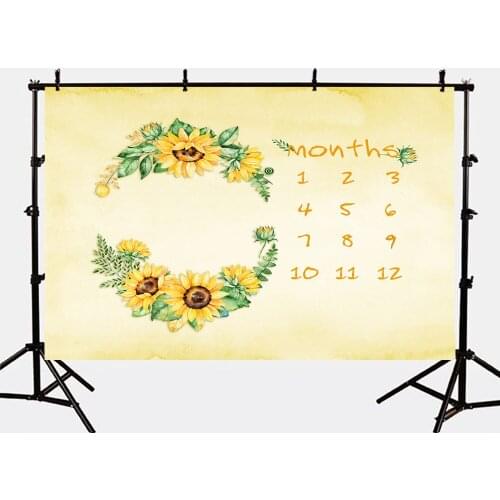 Mehofoto Goose yellow Background for Photography Newborn Baby Shower Photo Backdrops Booth Studio Computer Printed S-2757