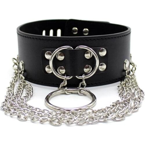 Novelty Toy Clip Neck Collar Slave Bundled Collar Fetish Role Play Sex Toy Couple Flirting Bed Sex Supplies