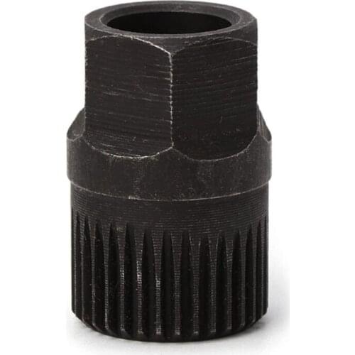 17MM*30MM Generator Pulley Removal Tool 33 Teeth Metal Material Black Used For Removal Installation Of Pulley With Free-Wheel