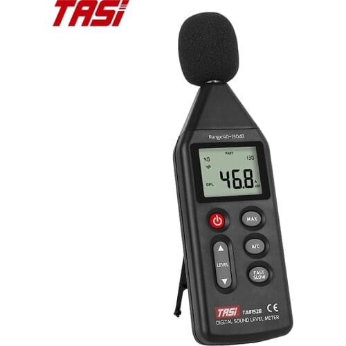 TASI TA8152B Digital Sound Level Meter Noise Meter USB Data Contaction LCD Display 40-130dB Tester Volume Decibel Measuring