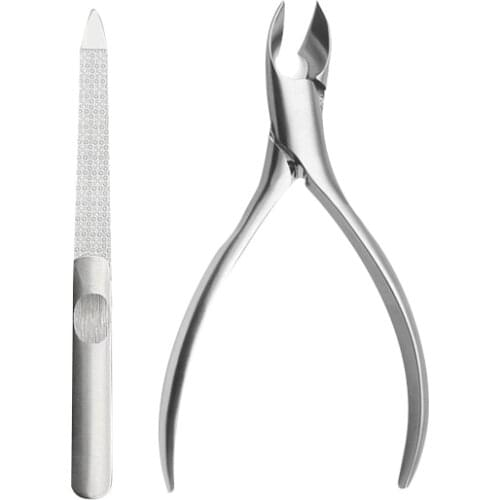 Stainless steel nail clippers trimmer Ingrown pedicure care professional Cutter nipper tools for feet toenail paronychia improve