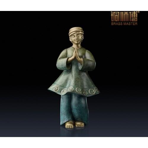 Master copper copper ornaments "blessing" Home Furnishing crafts jewelry ornaments living room decor