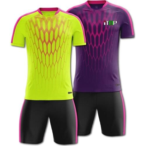 Survetement Football 2020 New Mens Soccer Jerseys Sets Blank Men Youth Short Soccer Clothes Sports Team Football Training Suits