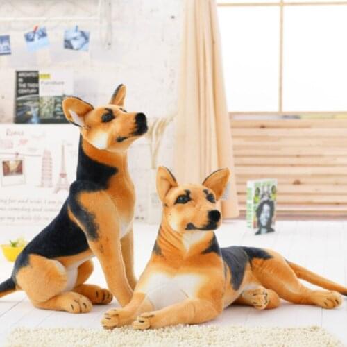 30-75cm Lifelike Plush Dog Toys Stuffed Animal Simulation Plush Dog Dolls Kids Children Playmate Son Birthday Gift