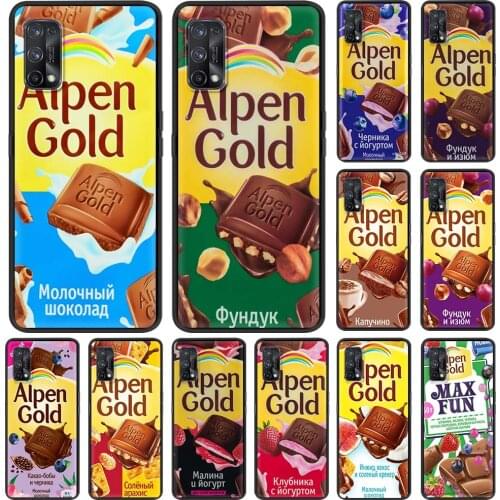 Chocolate Food RU Case For Realme C3 6 Pro 5 7 XT C11 C21 X50 C20 7i C15 V15 5G X7 Q2 Silicone Phone Cover Soft Funda Coque Capa