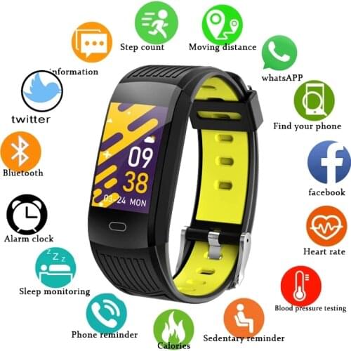 LIGE 2021 New Smart Bracelet Men Fitness Smart Wristband IP68 Waterproof Female Sports Tracker Smartwatch Play Music Bracelet