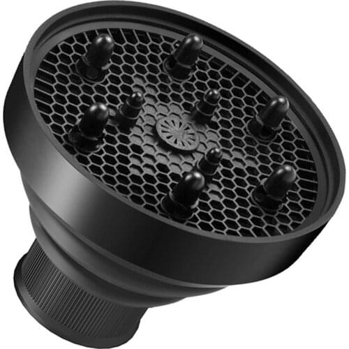 Universal Foldable Hair Dryer Diffuser Attachment Foldable Portable Travel Folding Design Fits Most Hair Dryers-Black