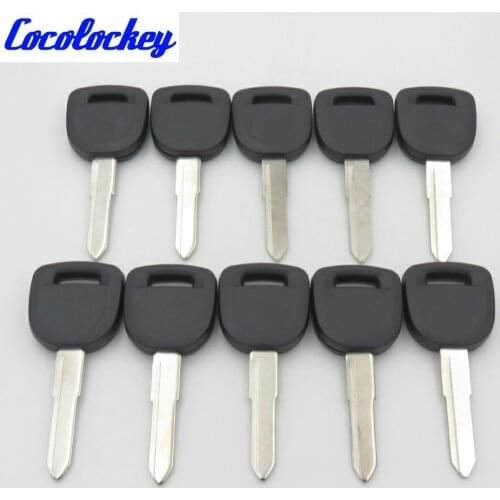 10pcs Blank Key Transponder Key Shell Have Carbon and TPX Chip for Mazda Transponder Key No Logo Cocolockey