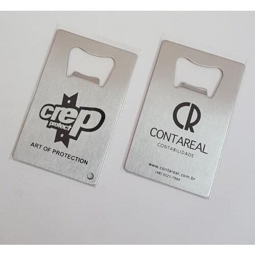 100x Personalized Beer Bottle Openers Promotional Product Custom Metal Stainless Steel Business Card Bottle Opener Free Printing