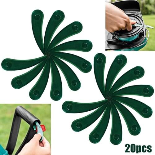 20pcs Grass Strimmer Trimmer DuraBlade Plastic Blades For Bosch ART 23-18 LI Lawn Mower Accessories Replacement