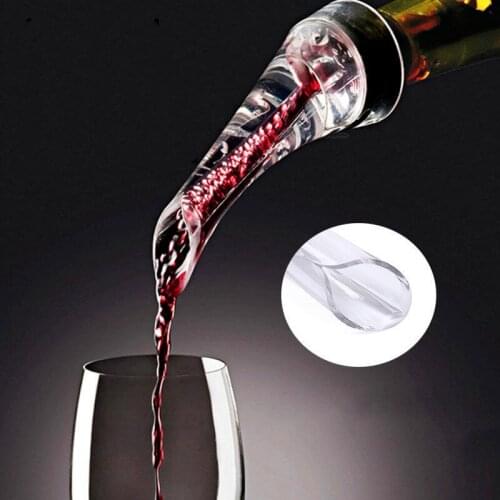 1PC Acrylic Aerating Pourer Magic Wine Decanter Red Wine Aerating Spout Decanter Wine Quick Aerator Pourer Wine Accessories