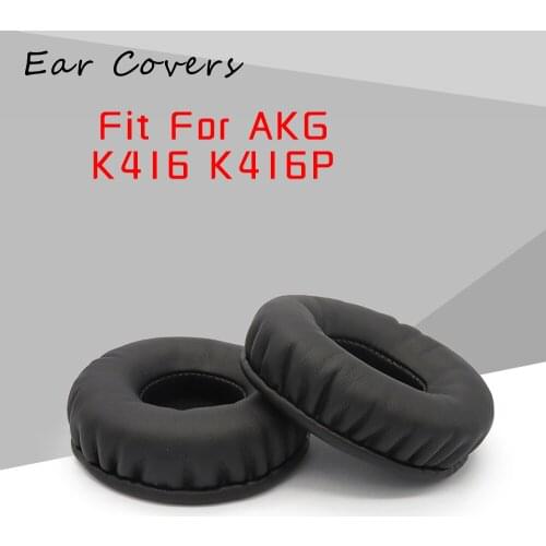 Ear Pads For AKG K416 K416P Earpads Headphone Replacement Headset Ear Pad PU Leather Sponge Foam