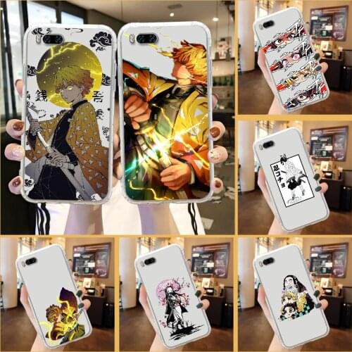 Demon Slayer Phone Case For Xiaomi Mi Max Note 3 A2 A3 8 9 9T 10 Lite Pro Ultra transparent tpu Etui pretty funda soft