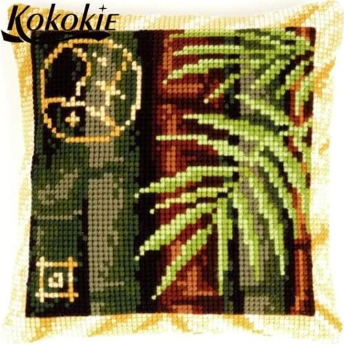 Decorative Throw pillow case cross stitch pillow kits material for handicraft Embroider Needlework kits fabric Embroidered mats