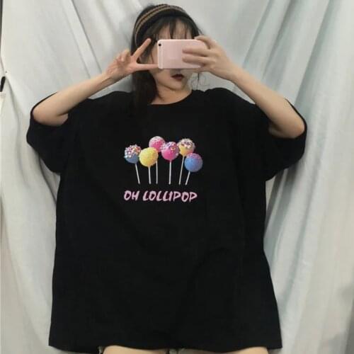 Size 8XL 150KG Summer Large Tshirts Short Sleve Ladies Top Plus Size Women Clothing Harajuku Casual Loose Cartoon T-shirt