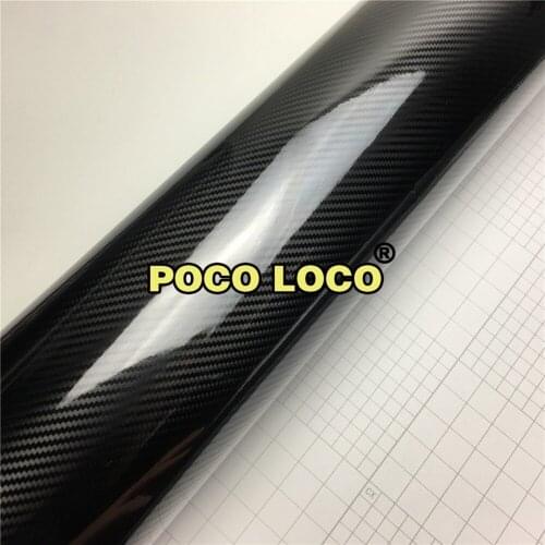 High Gloss Black Carbon Vinyl Automotive Wrap Film DIY Easy to Install