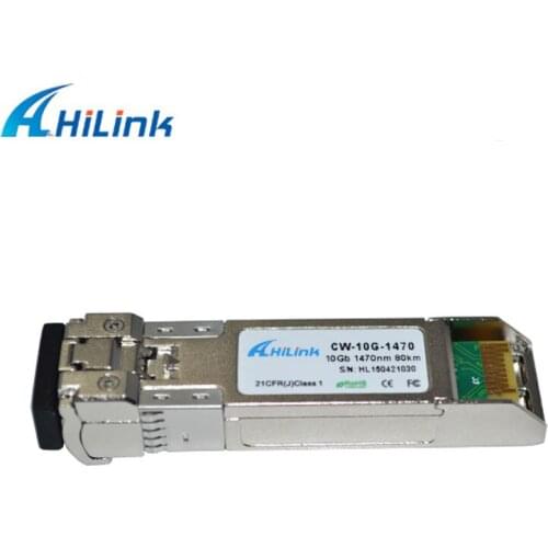 Hilink 10G optical compatible CWDM SFP+ Modules 80km 1470nm