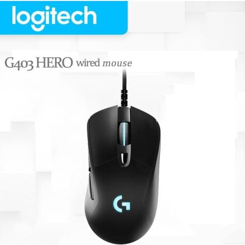 Logitech G403/G403 Hero Gaming Mouse Wired RGB Game Mouse for Mouse Gamer Support Desktop/ Laptop Support Windows 10/8/7