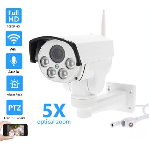 5MP 2MP IP Camera WiFi Wireless Audio Monitoring 5X 10X Zoom Outdoor CCTV Security Surveillance Waterproof Camera 128G Storage