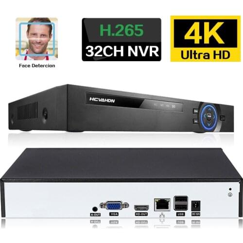 H.265 16 Channels CCTV Video Surveillance IP Video Recorder NVR 4K 32CH Motion Detection Network Camera Video Recorder POE 16CH